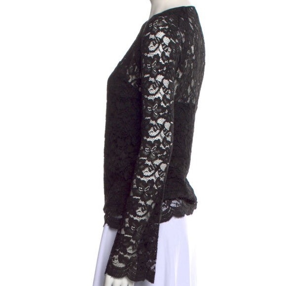 Diane von Furstenberg Lace Pattern Top - Picture 2 of 3